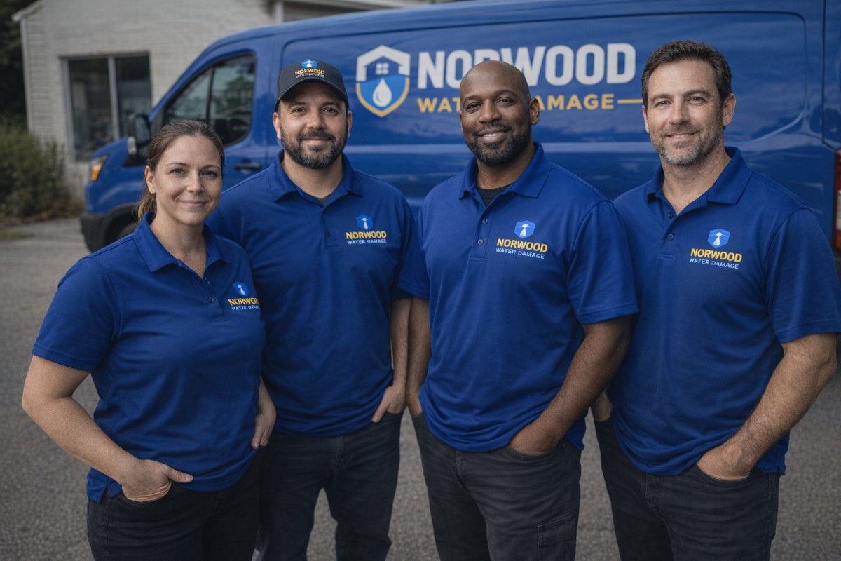 Emergency team support for commercial water damage